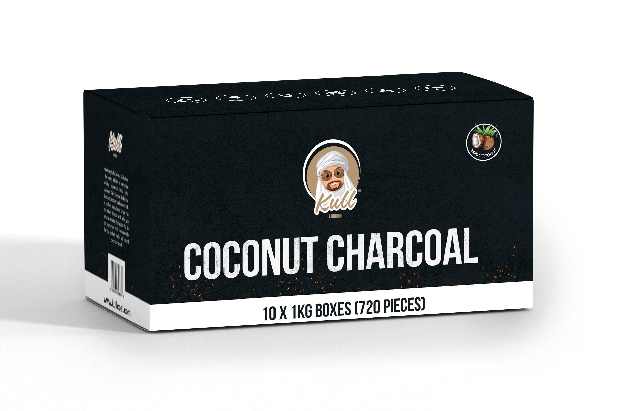 10kg box of charcoal